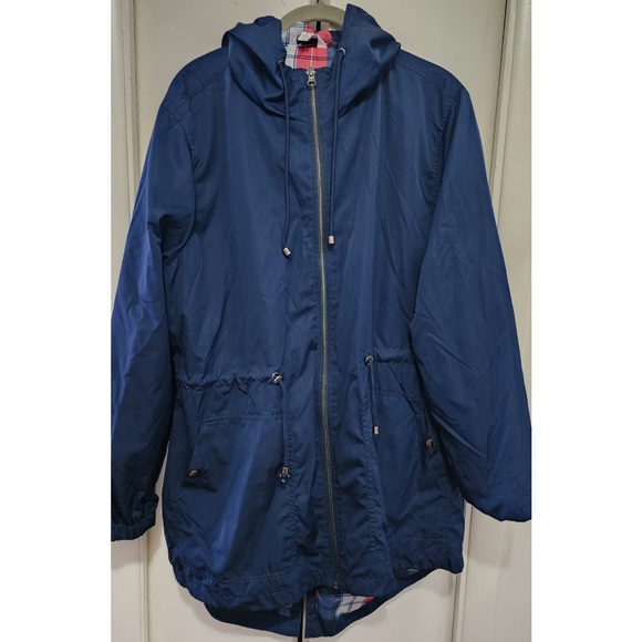 COPY - Navy Blue Hooded Windbreaker - Picture 3 of 3